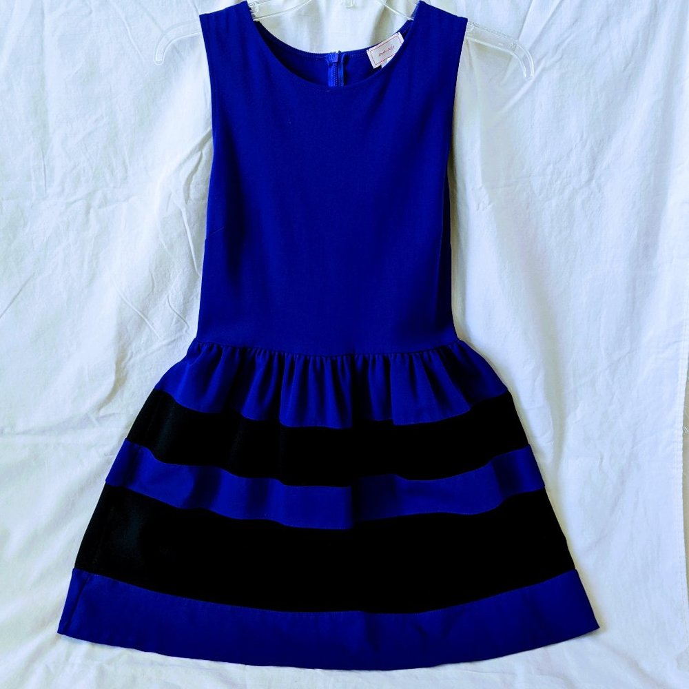 Love...ady Blue & Black Dress Junior L